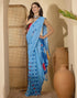 Vasthrlay Georgette Printed Unstitched Pink Saree