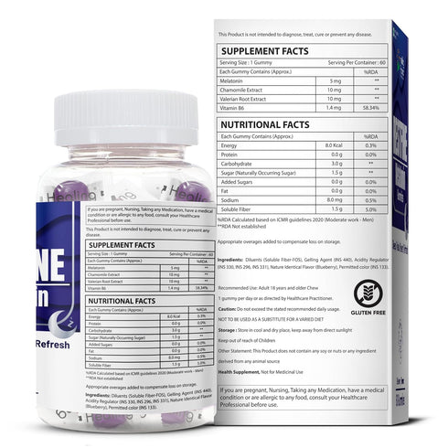 Healing Pharma RESTFINE Melatonin Gummies