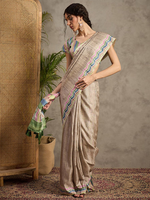 Vasthrlay Georgette Madhubani Unstitched Su Ethnic Wear