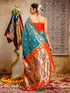 Vasthrlay Weaving Paithani Black Saree