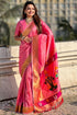 Vasthrlay Kanjivaram Paithani Unstitched Mahendi Ethnic Wear