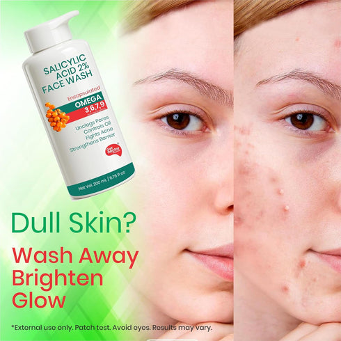 Korean Glow Essence 2% Salicylic Acid Face Wash 200ml