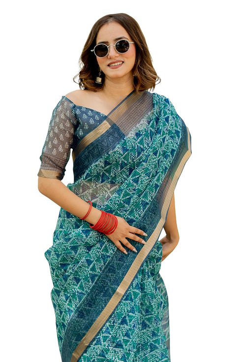 Vasthrlay Fashion Polyester Printed Dusty Ethnic Wear