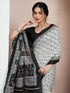 Vasthrlay Bhagalpuri Printed Unstitched 4161s246n White