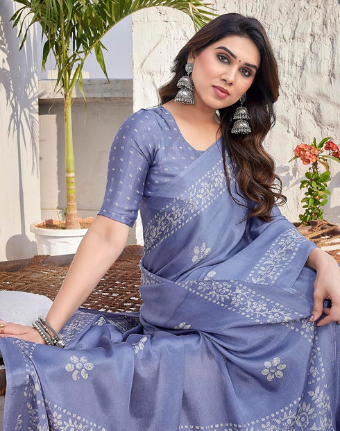 Vasthrlay Elegant Chiffon Material Ethnic Wear