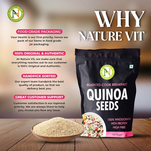 NatureVit Quinoa Seeds Gluten-Free Superfood for Healthy Living
