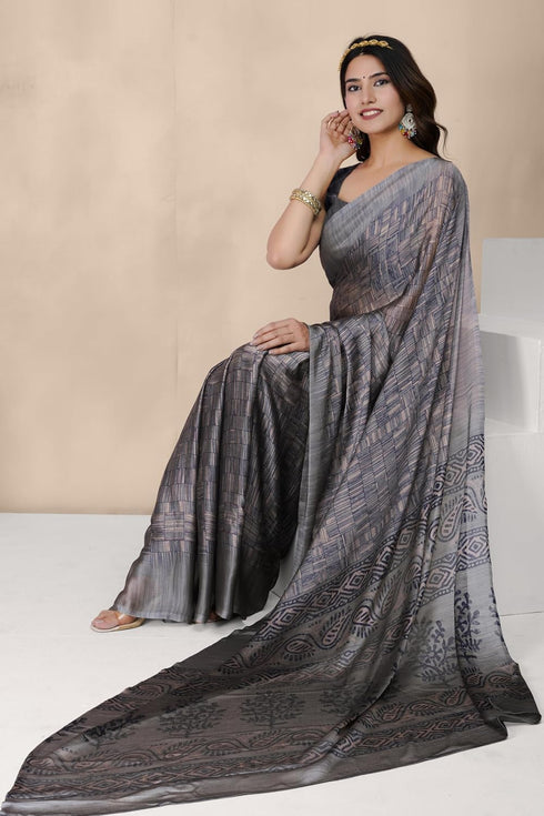 Vasthrlay Fashion Chiffon Printed Ethnic Wear