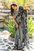 Vasthrlay Fashion Chiffon Rhinstone Embellished Ethnic Wear