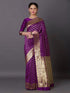 Vasthrlay Jacquard Unstitch Purple Ethnic Wear