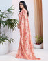Vasthrlay Georgette Printed Unstitched Multicolor Saree