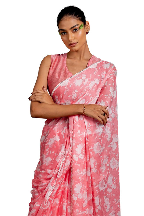 Vasthrlay Fashion Chiffon Georgette Printed Ethnic Wear