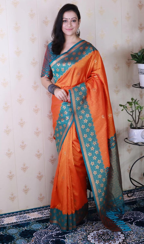 Vasthrlay Kanjivaram Unstitched Blouse Ethnic Wear