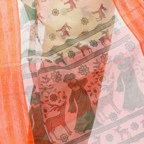 Vasthrlay Bengal Cotton Shakuntala Printed Handloom
