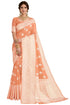 Vasthrlay Banarasi Gs Peach Ethnic Wear