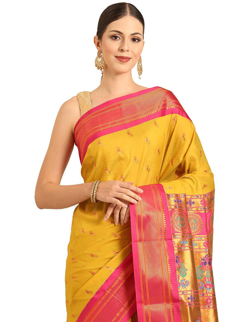 Vasthrlay Paithani Purple Saree