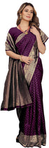 Vasthrlay Purple Kanjivaram Saree