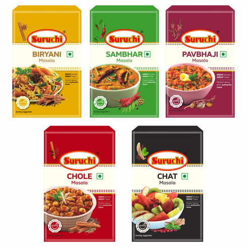 Suruchi Mix Blended Masala Pack of 5 Biryani Masala