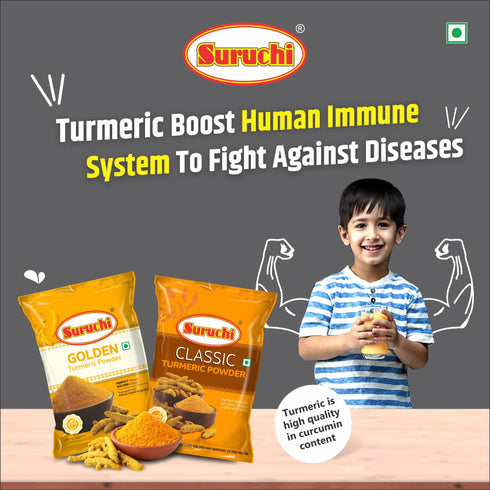 Suruchi Golden Turmeric Powder 500g Pure Haldi Powder