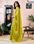 Vasthrlay Chanderi Printed Unstitched Orange Saree