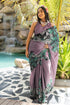 Vasthrlay Fashion Chiffon Rhinstone Embellished Ethnic Wear