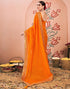 Vasthrlay Bandhani Embroidery Unstitched Rama Green Saree
