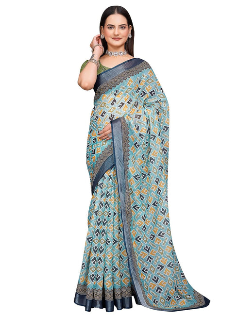 Vasthrlay Elephant Printed Unstitched Sai Ethnic Wear