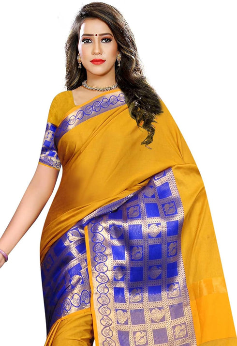 Vasthrlay Jacquard Unstiched Ethnic Wear