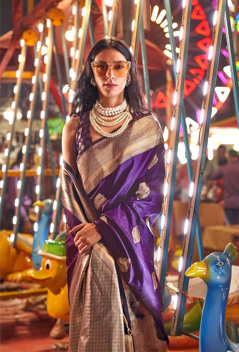 Vasthrlay Kanjivaram Handloom Golden Ethnic Wear