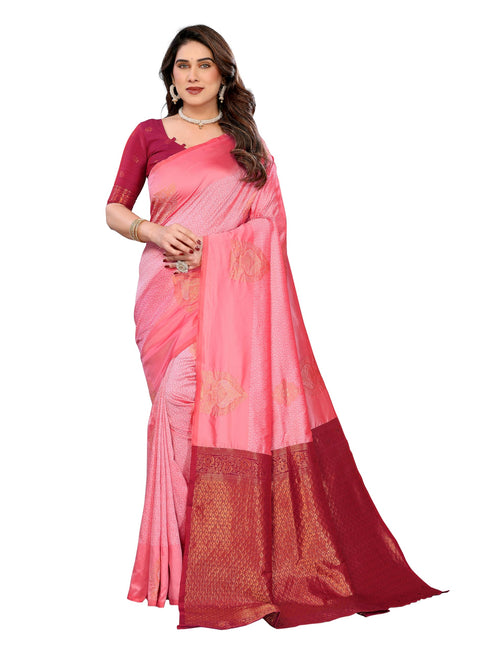 Vasthrlay Banarasi Unstitched Saree