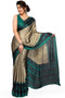 Vasthrlay Fashion Chiffon Turquoise Ethnic Wear