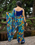 Vasthrlay Chiffon Printed Unstitched Pink Saree