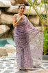 Vasthrlay Fashion Organza Printed White Ethnic Wear
