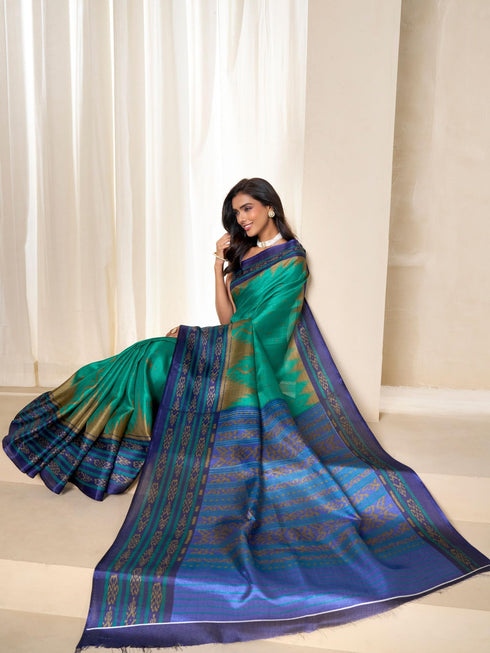 Vasthrlay Yellow Cotton Saree
