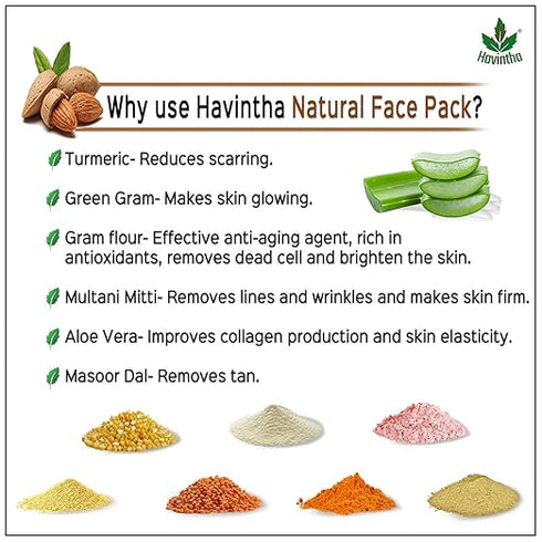 Havintha - Anti-Aging Face Pack Enriched with Almonds