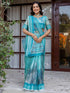 Vasthrlay Womens Printed Unstitched Multicolor Saree