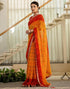 Vasthrlay Georgette Embroidery Unstitched Yellow Saree