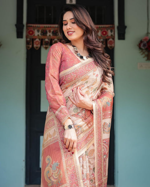 Vasthrlay Handloom Flowers Saree