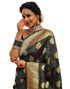 Vasthrlay Kanjivaram Banarasi Wedding Green Saree With Unstitched Blouse Piece