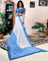 Vasthrlay Womens Printed Unstitched Dark Green Saree