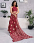 Vasthrlay Womens Printed Unstitched Green Saree