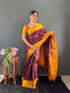 Vasthrlay Kanjivaram Traditional Contrast Included