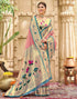 Vasthrlay Paithani Kanjivaram Unstitched Pink Saree