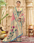 Vasthrlay Paithani Kanjivaram Unstitched Pink Saree