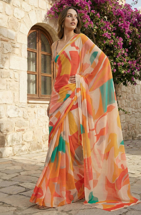 Vasthrlay Georgette Saree
