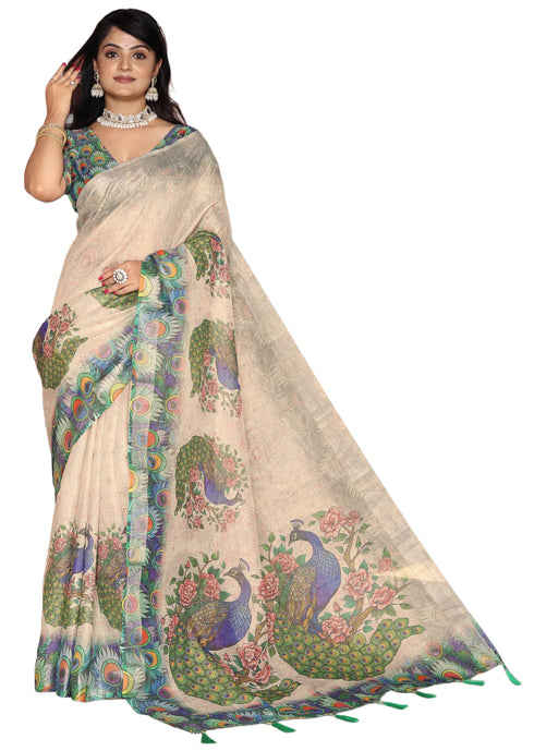 Vasthrlay Handloom Unstitched Saree