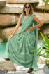 Vasthrlay Fashion Georgette Green Ethnic Wear