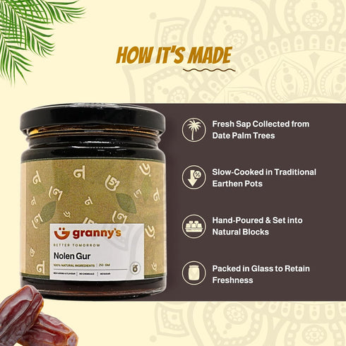 Granny’s G-Bengal Nolen Gur | 100% Pure Date Palm Jaggery