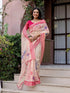 Vasthrlay Womens Printed Unstitched Olive Green Saree