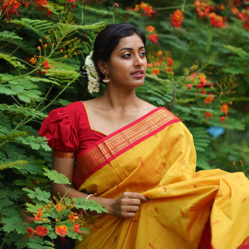 Vasthrlay Kanjivaram Tassels Saree