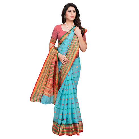 Vasthrlay Jacquard Unstitched Saree